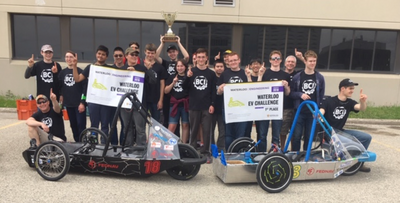 Bluevale C.I. Builds Electric Vehicles with 3D Printed Parts and Wins Waterloo EV Challenge